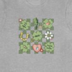 Checkered NICU St Patrick's Day T-Shirt - Image 8